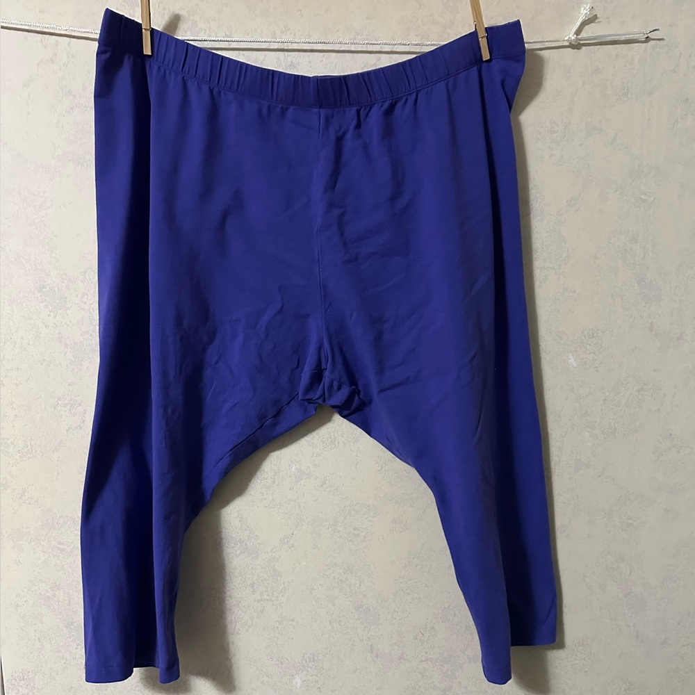 Roaman's Purple Capri Pants for Effortless Style